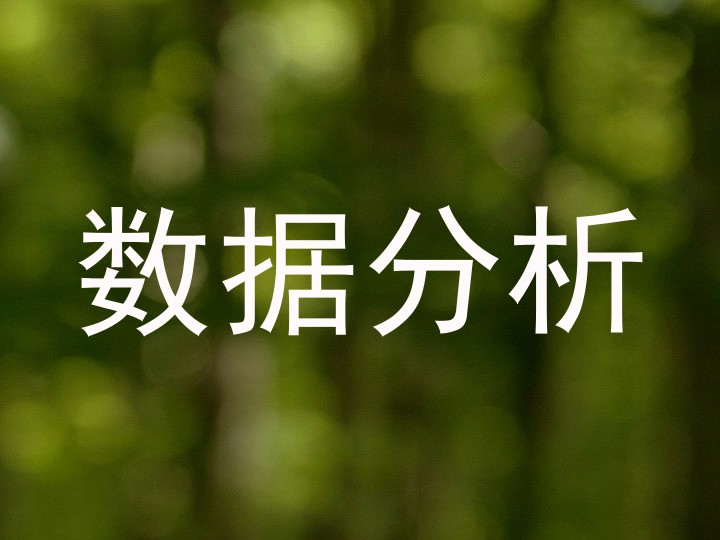 数据分析