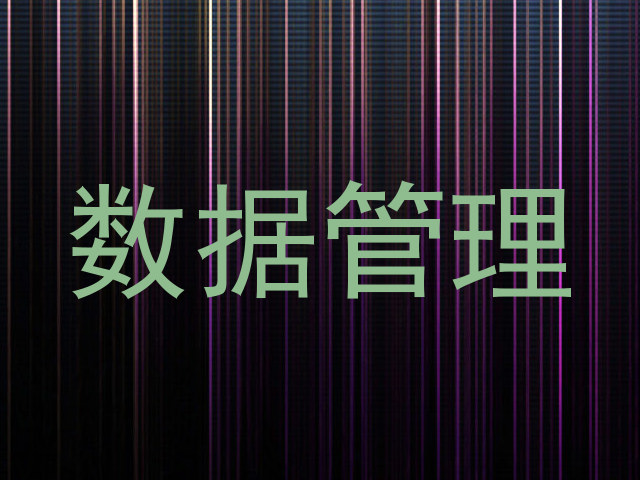 数据管理