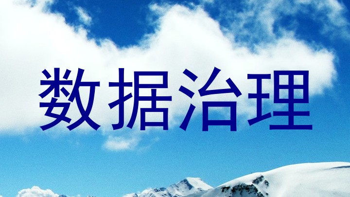 数据治理