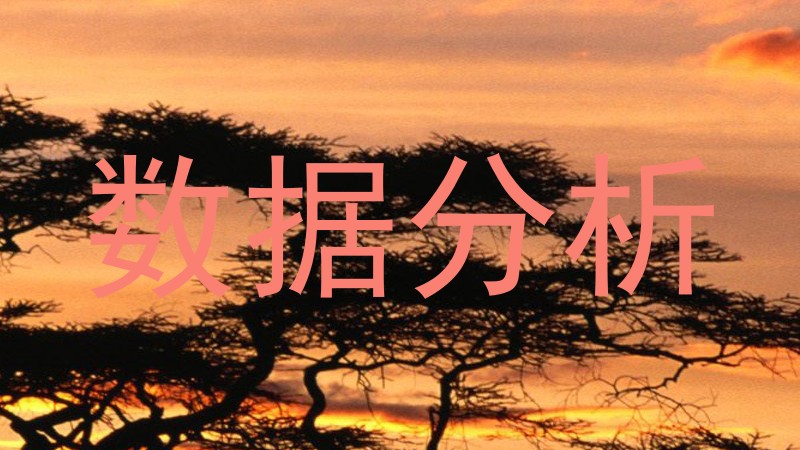 数据分析