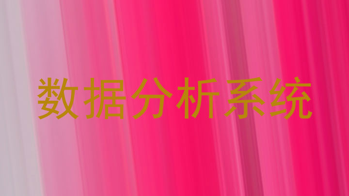 数据分析系统