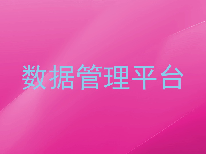 数据管理平台