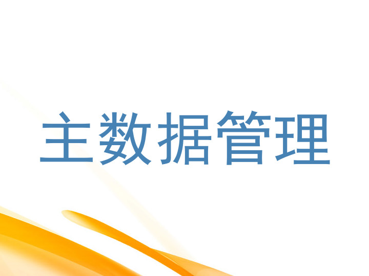 主数据管理