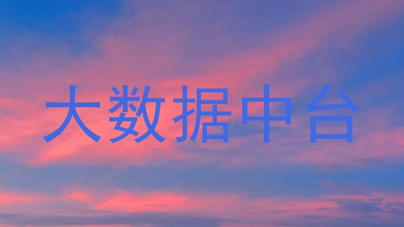 大数据中台