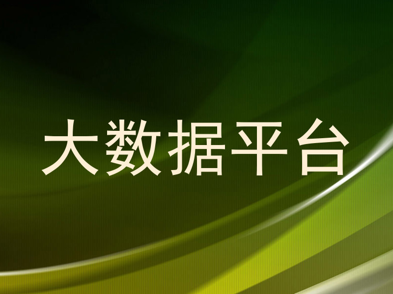 大数据平台