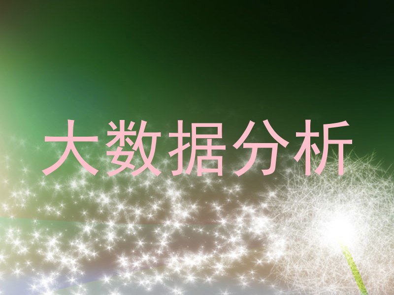大数据分析