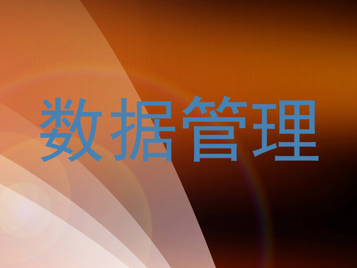 数据管理