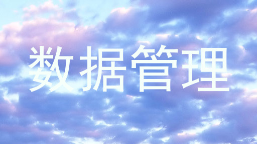 数据管理