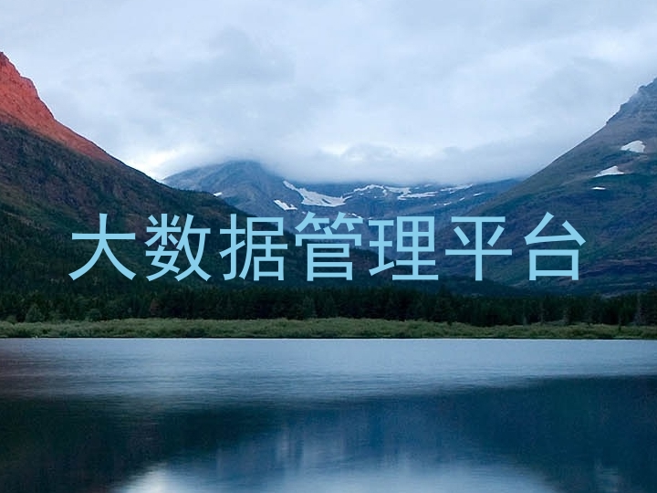 大数据管理平台