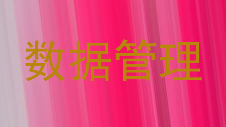 数据管理