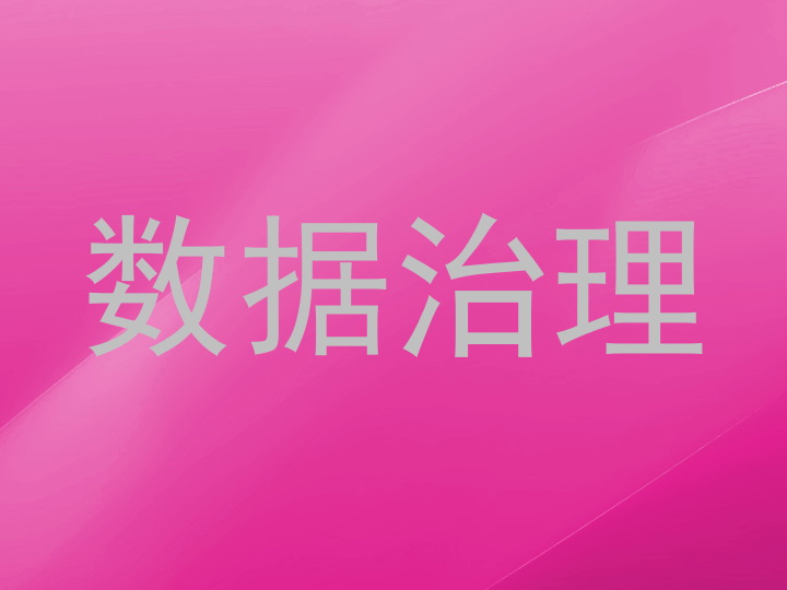 数据治理