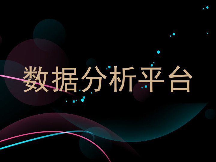 数据分析平台