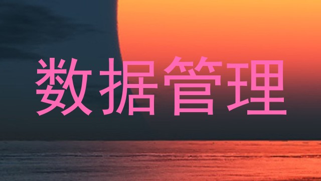 数据管理