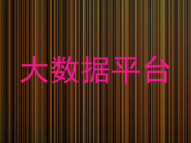 大数据平台