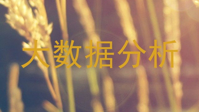 大数据分析