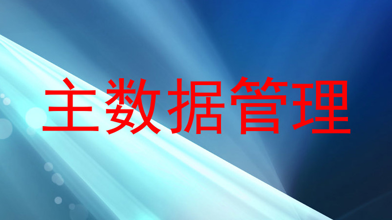 主数据管理