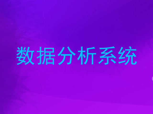 数据分析系统