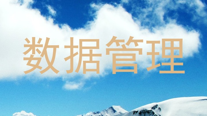 数据管理
