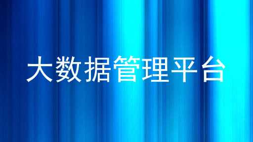 大数据管理平台