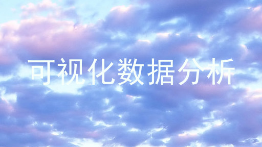 可视化数据分析