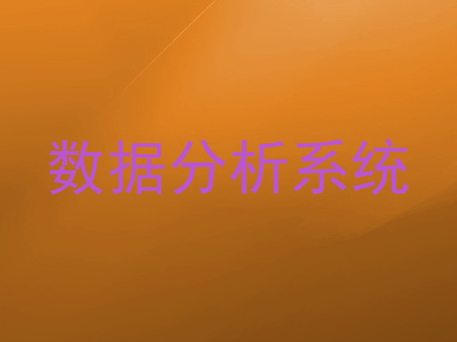 数据分析系统