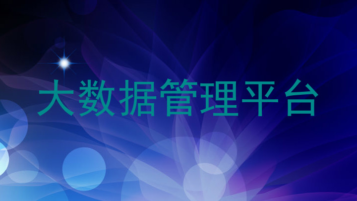 大数据管理平台