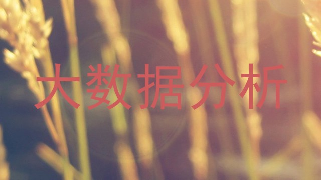 大数据分析