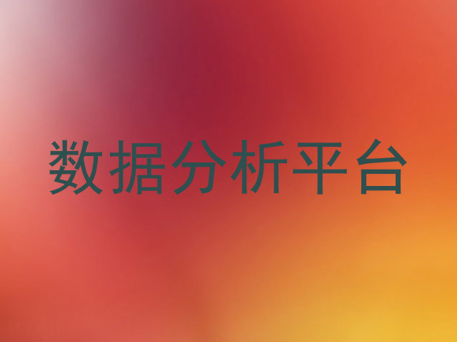 数据分析平台