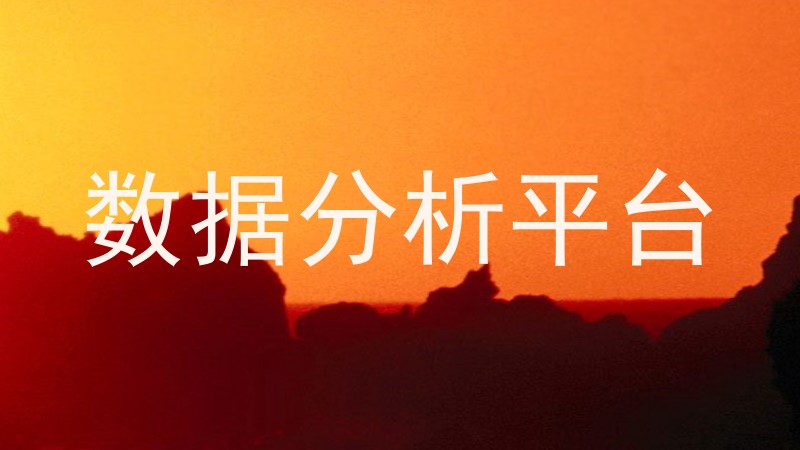 数据分析平台