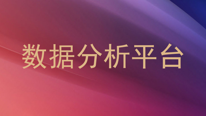数据分析平台