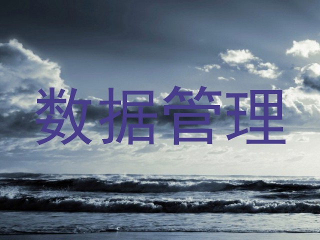 数据管理