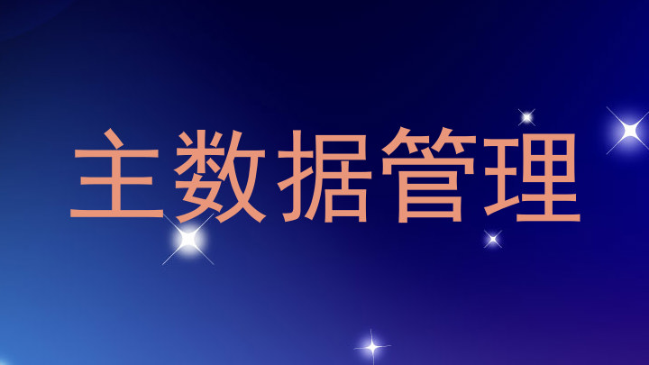 主数据管理