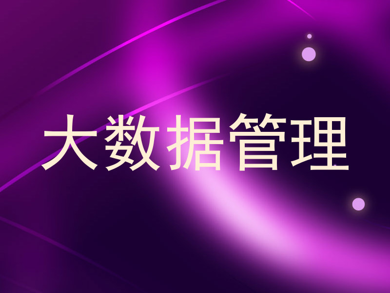大数据管理