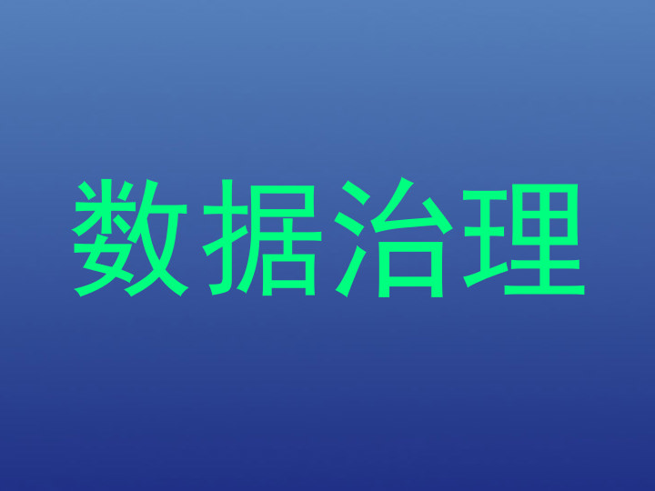 数据治理