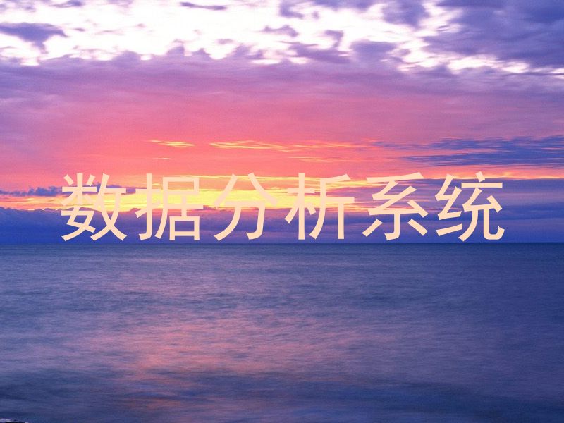 数据分析系统