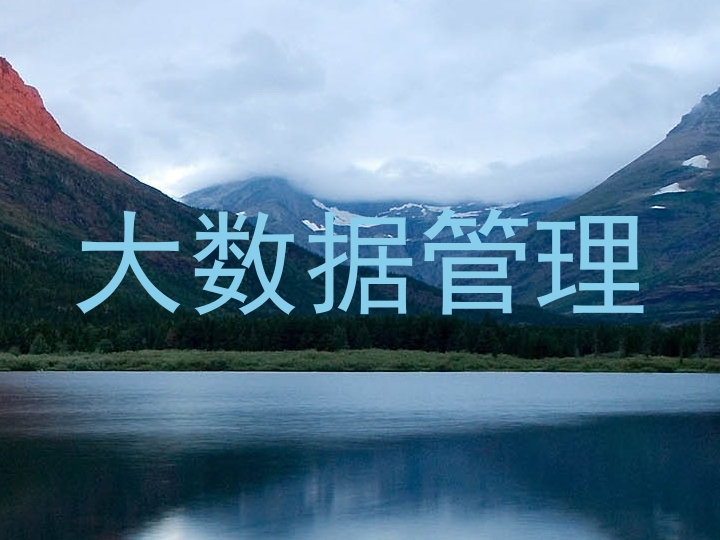 大数据管理