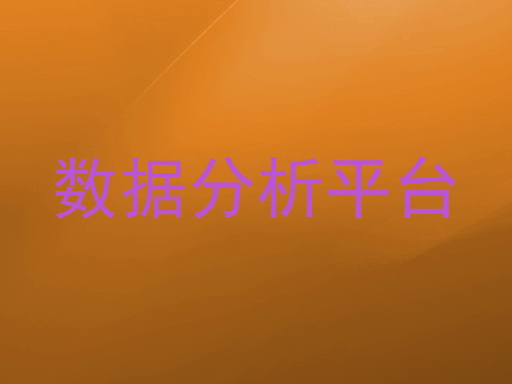 数据分析平台