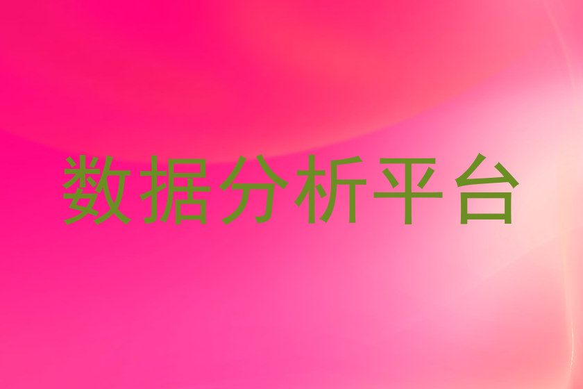 数据分析平台