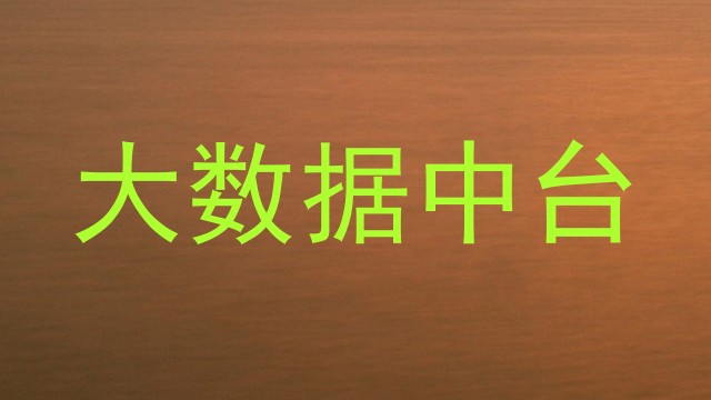 大数据中台