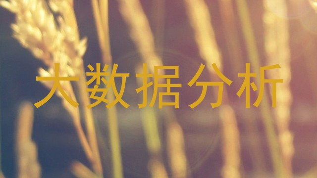大数据分析