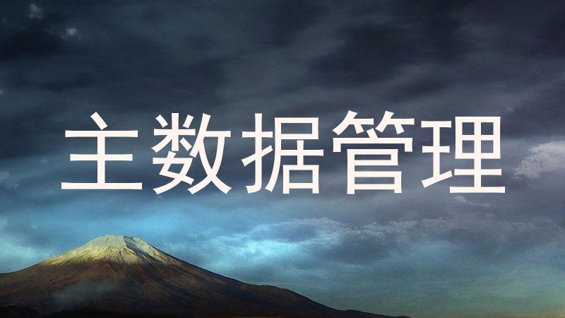 主数据管理