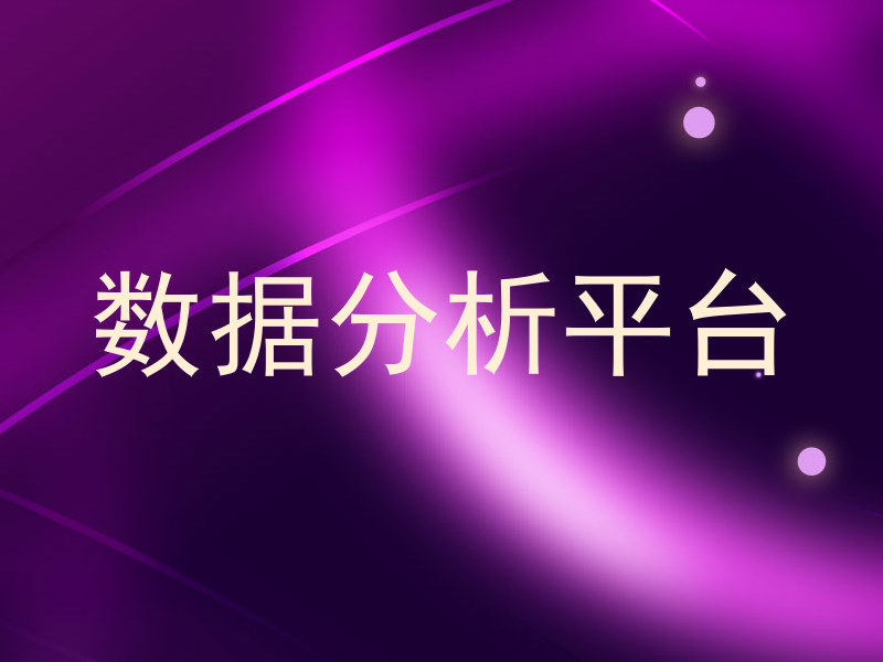 数据分析平台