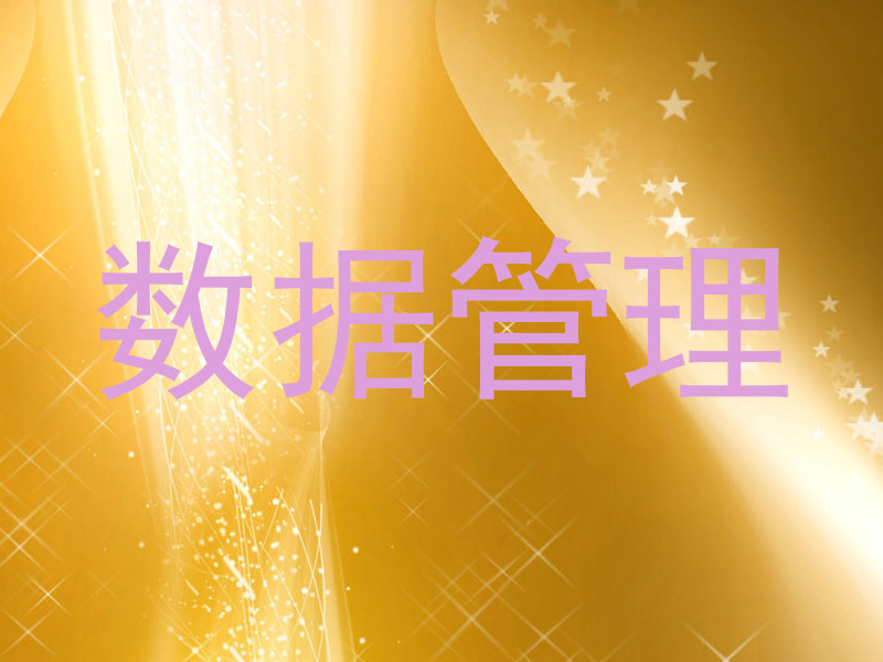 数据管理
