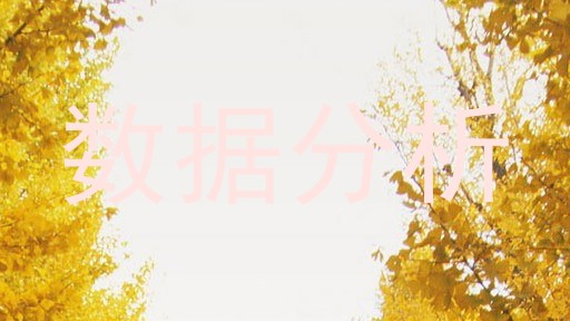 数据分析