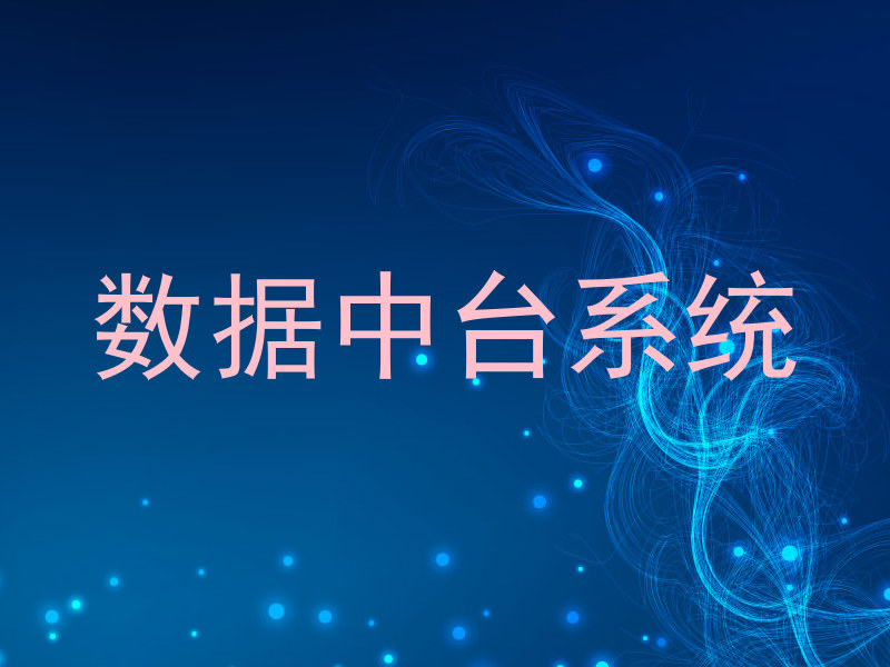 数据中台系统
