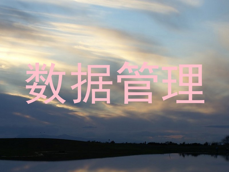 数据管理