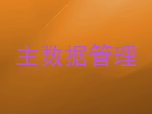 主数据管理