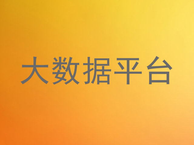 大数据平台