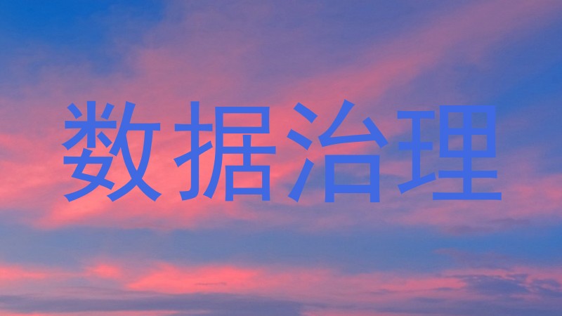 数据治理