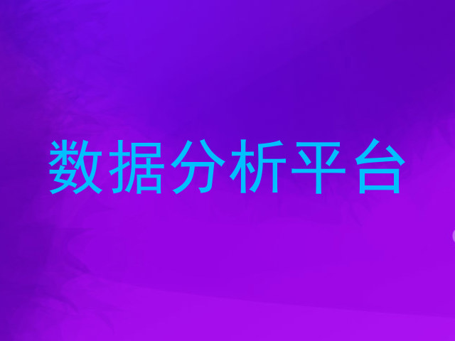 数据分析平台